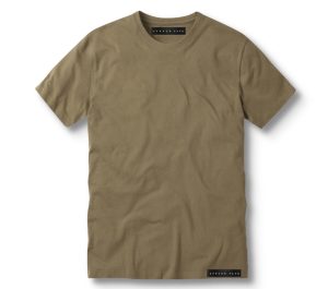 COTTON KHAKI CREWNECK T-SHIRT