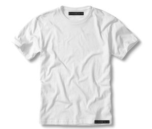 COTTON WHITE CREWNECK T-SHIRT