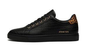 STEVEN TATE BLK CROC & CHEETAH  KICKS