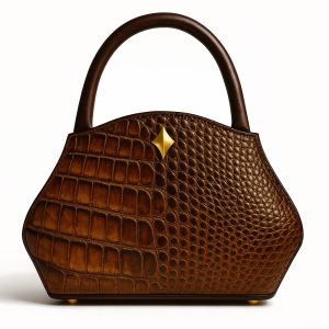 STEVEN TATE B&C BROWN CROC BAG