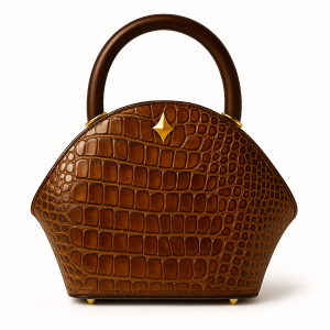 BLESSING & CURSING BROWN CROC BAG