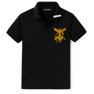 EGYPTIAN COTTON BLACK 1 POLO