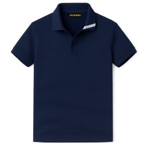 EGYPTIAN COTTON NAVY BLUE POLO